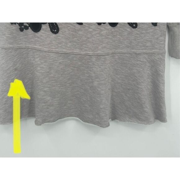 Soft Surroundings gray long sweatshirt top size XS - Picture 3 of 7